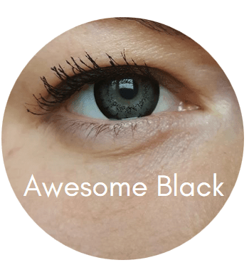 BigEyes Awesome Black 15mm - Värillisetpiilolinssit.fi